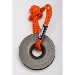 Nakatanenga heavy duty NMP snatch block for synthetic ropes, with or without soft shackle