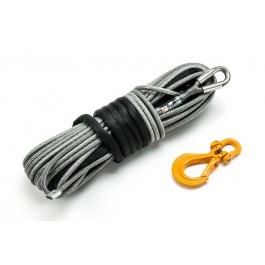Nakatanenga Dyneema winch rope, 30 m grey with winch hook