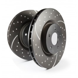 EBCEBC  Turbo Groove Disc - high performance brake disc for Land Rover Defender 90 rear axle