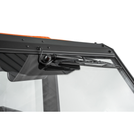 Laminated windshield with wiper system