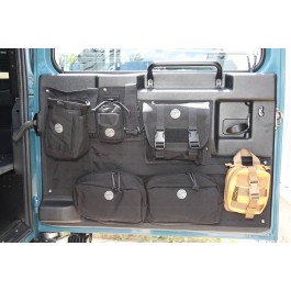 Tailgate display of pocket system