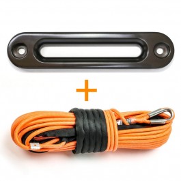 Nakatanenga Dyneema winch rope, 30 m, orange with winch window