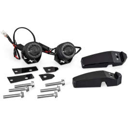 Windscreen frame brackets with LED lights