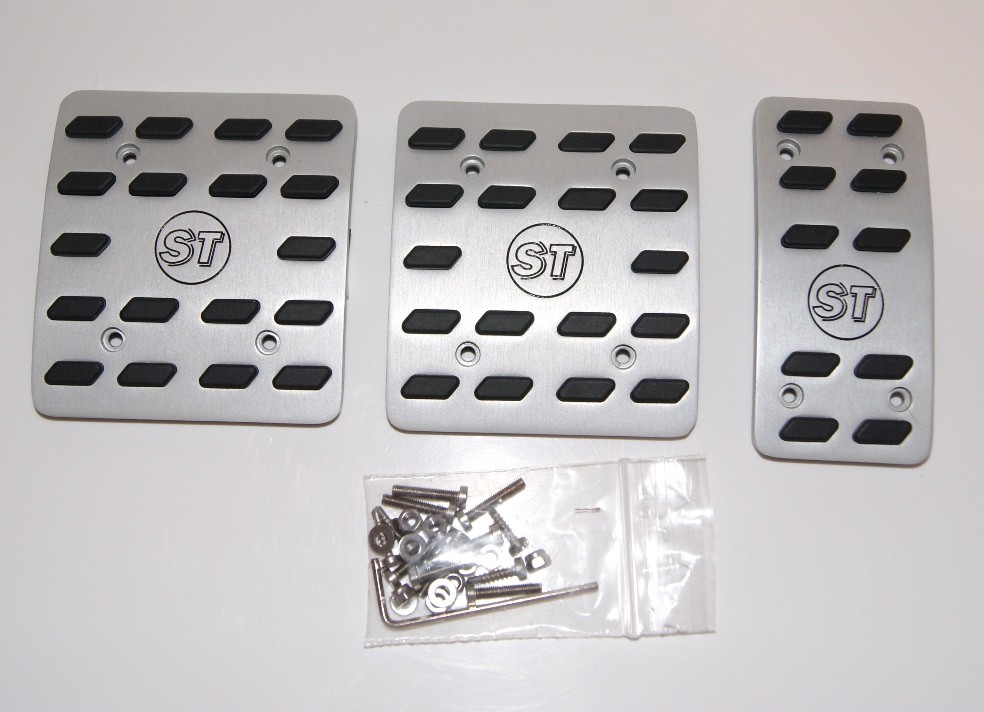 Aluminium pedal pads, 3 pieces for Defender TD4 / TD5 