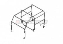 Safety Devices 6 point external Roll Cage, L108, for Land Rover Defender 90 hard top/Station Wagon 3-door - with bulkhead