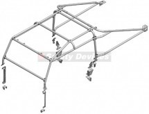 Safety Devices 6 point external Roll Cage, L260, for Land Rover Defender 130 high capacity Pick Up