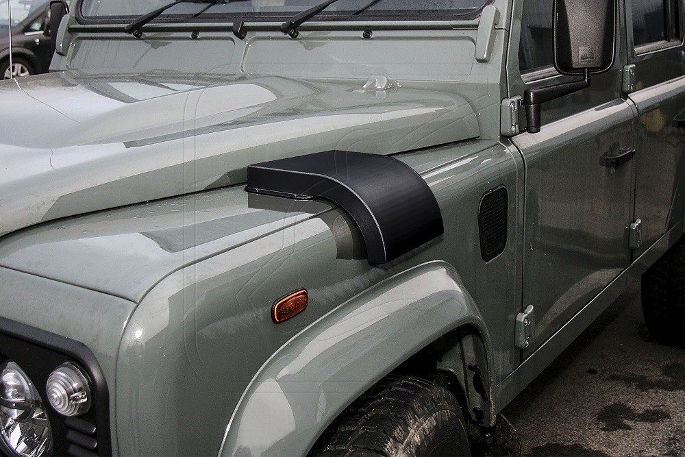 Nakatanenga Military Snow Cover, stainless steel silver or black for Land Rover Defender