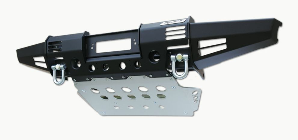 New modular winch bumper M17, with swivel recovery eyes and steering guard for Land Rover Defender