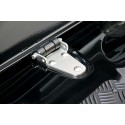 Bonnet hinges for Land Rover Defender Tdi, Td5, Td4, stainless steel / black