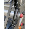 Offroad-Tec black stainless steel foldable Sand Track Brackets for Airline rails for Land Rover Defender