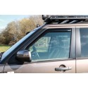 ClimAir Wind deflectors front in smoke-grey or black for Land Rover Discovery 3 and 4