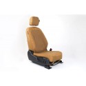 Nakatanenga front seat cover, coyote, right or left for Land Rover New Defender 110/130 from 2020 with slim headrest