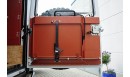 Ex-Tec Rear Door Kitchen Board Plus, Powder-Coated, with/without Zebrano Wood Panel for Land Rover Defender