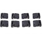 Offroad Monkeys 8 Door Hinges high-strength aluminium, milled, black for Land Rover Defender 4 Doors