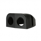 Surface mounted housing DUAL for 12V socket, USB socket or voltmeter