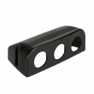 Surface mounted housing TRIPLE for 12V socket, USB socket or voltmeter