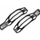 Side indicator protection for Defender, black powder coated.