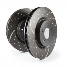EBC Turbo Groove Disc - high performance brake disc for Land Rover Defender front axle
