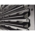 Equipe 4x4 Front grille "classic", embossed, black for Land Rover Defender