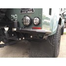 Rear Corner Protection, stainless steel black for Land Rover Defender 90/110