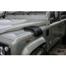 Nakatanenga Military Snow Cover, stainless steel silver or black for Land Rover Defender