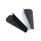 Black stainless steel mud flap brackets rear for Land Rover Defender 90 with or without cutout