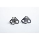 Rounded stainless steel door lock striker for Land Rover Defender