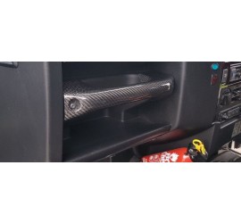 Interior passenger Carbon Grab Handle in gloss for Land Rover Defender.