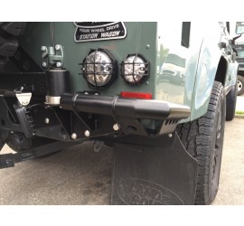 Rear Corner Protection, stainless steel black for Land Rover Defender 90/110