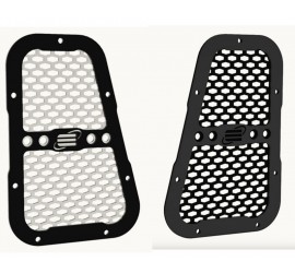 Equipe 4x4 air intake grille left and right for Land Rover Defender, black or silver