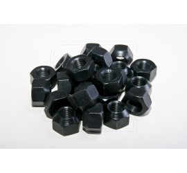 Wheel nut set of 23, black, for Land Rover steel rims
