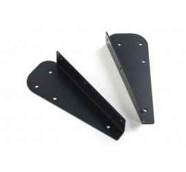 Black stainless steel mud flap brackets rear for Land Rover Defender 90 with or without cutout