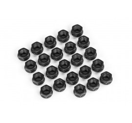 Black wheel nuts for steel rims set of 23 for Land Rover New Defender from 2020