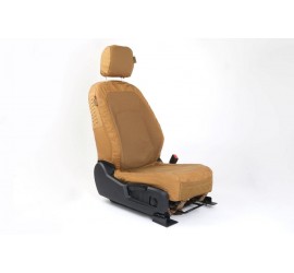 Nakatanenga front seat cover, coyote, right or left for Land Rover New Defender 110/130 from 2020 with slim headrest