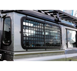 Aluminium Side Window Guard black for Land Rover Defender 90/110 