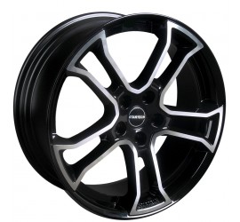 STARTECH Monostar R, 8.5 x 20", single piece, black, centre star silver, full polished, for New Defender