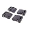 High strength door hinge black