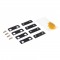 High strength door hinge seals