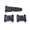 High strength rear door hinge black