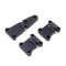 High strength rear door hinge black