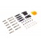 High strength rear door hinge black