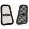 Left and Right, black on sliver - black