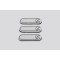 Nakatanenga ID Patch set of 3 for bags in grey or fluorescent 