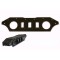 Equipe 4×4 front plate 2 holes, 3 slots