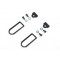 Door handle repair kit for Land Rover Defender up to MY 2002 