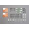 Stainless steel mounting kit for footwell floor plate front for Land Rover Defender