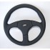 Leather sport steering wheel black seam