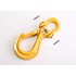Industrial winch hook in yellow, 