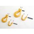 Industrial winch hook in yellow, size XL and XXL