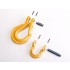 Industrial winch hook in yellow, 